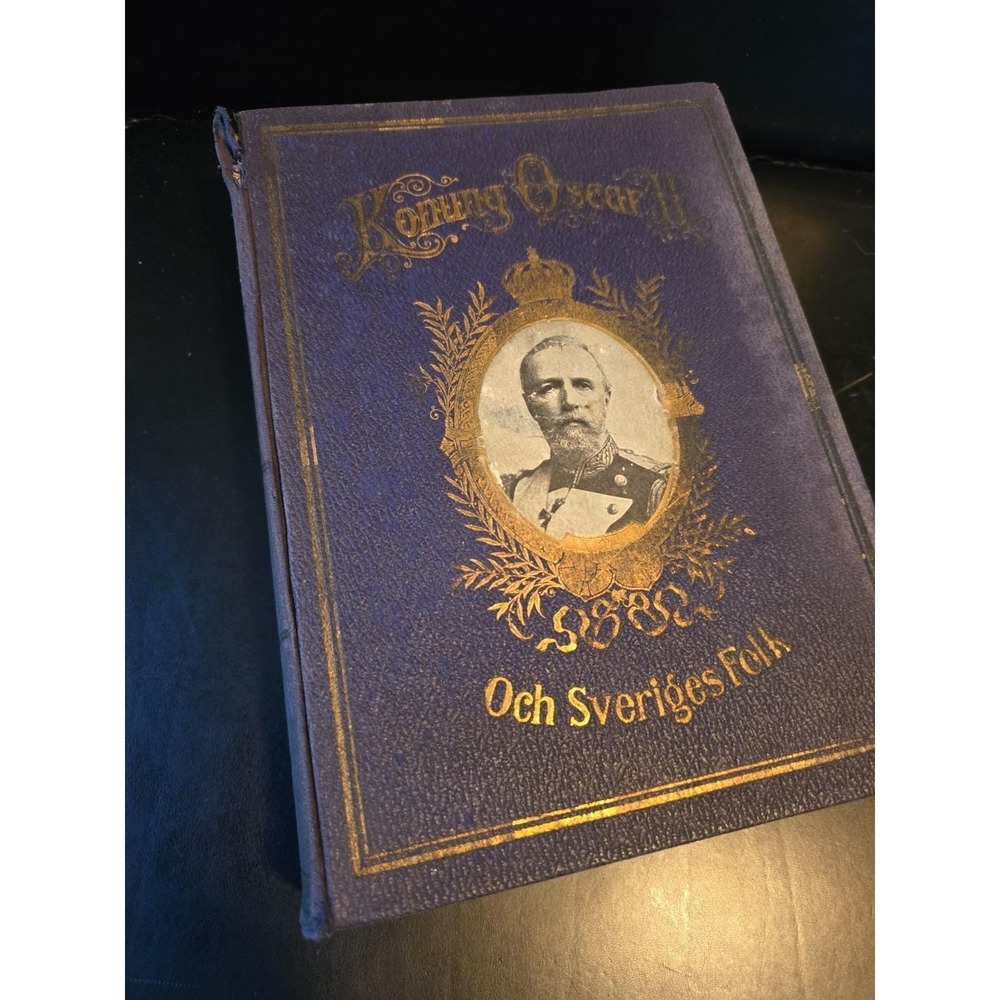 1906 Swedish History Konung Oscar II Och Sveriges Folk King Oscar II Sweden Book